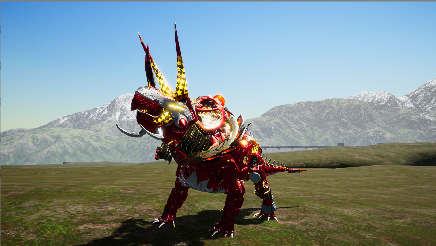 恐龙怪兽巢穴机械三角龙-植食防御型恐龙