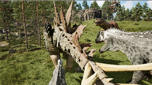 恐龙怪兽巢穴游戏截图-多人组队战斗场景