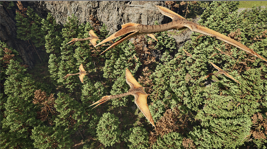 恐龙怪兽巢穴游戏截图-机械三角龙群体场景